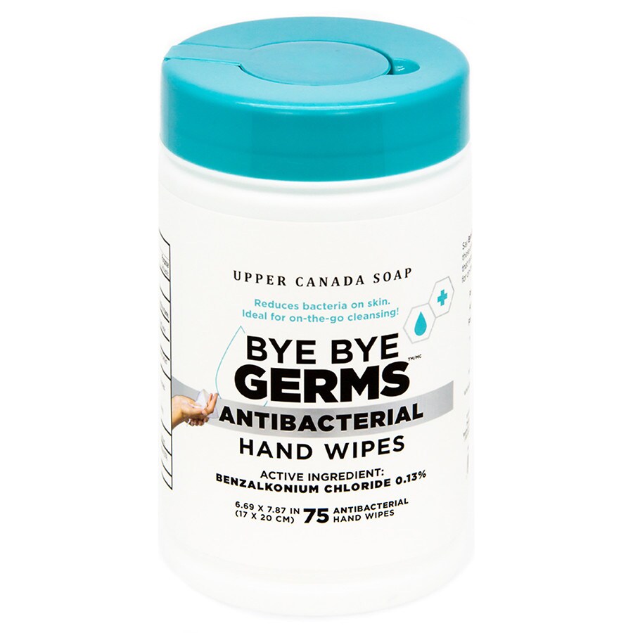  Bye Bye Germs Antibacterial Hand Wipes 