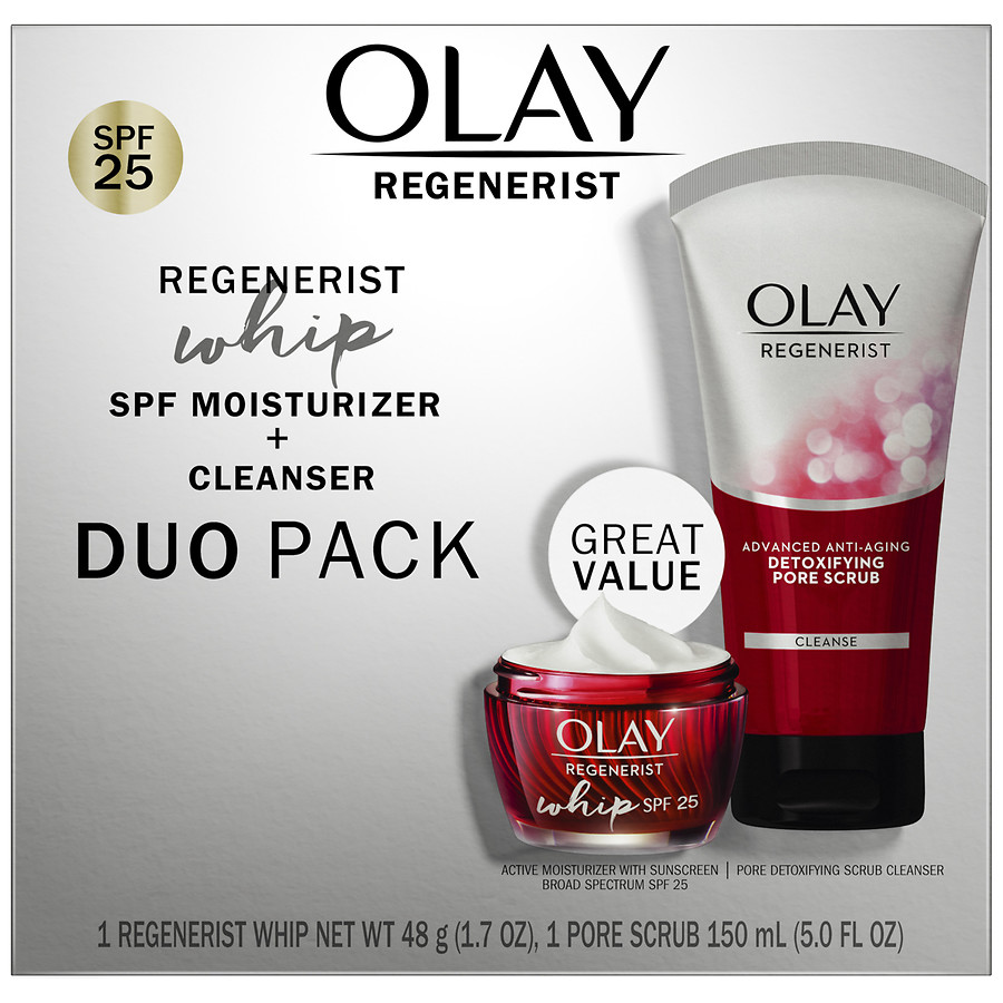 Olay Face Cleanser and Face Moisturizer Value Pack