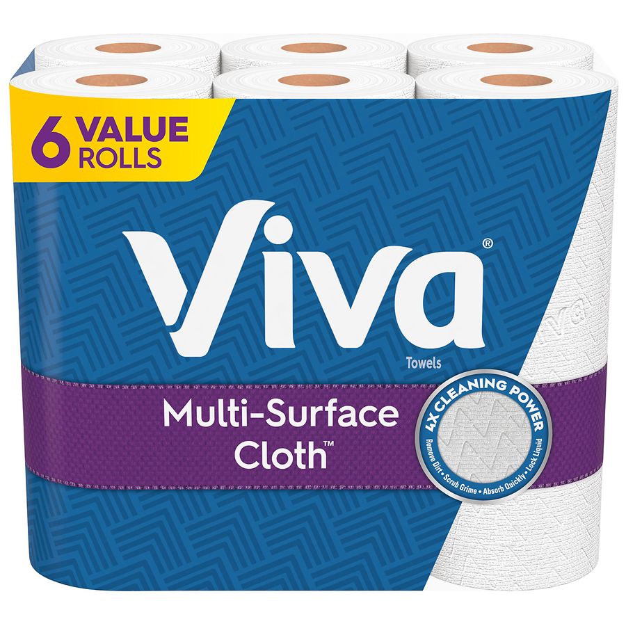 Viva Multi-Surface Cloth Paper Towels, Choose-A-Sheet | Walgreens