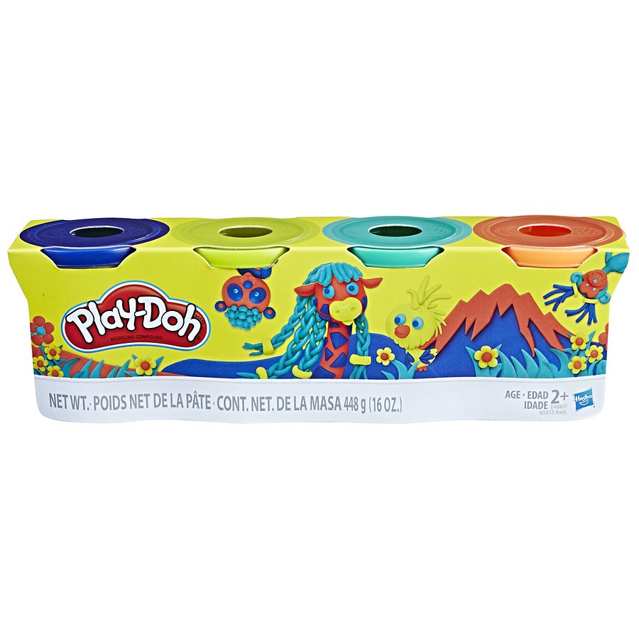 Play-Doh 4-Pack of Bright Colors 