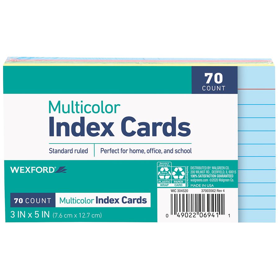 Wexford Index Cards Assorted, Assorted