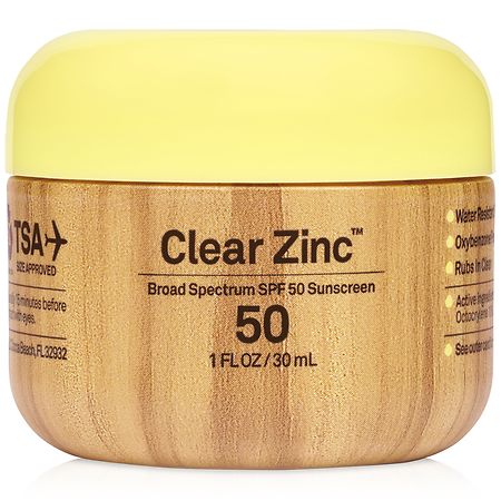 clear zinc sun bum