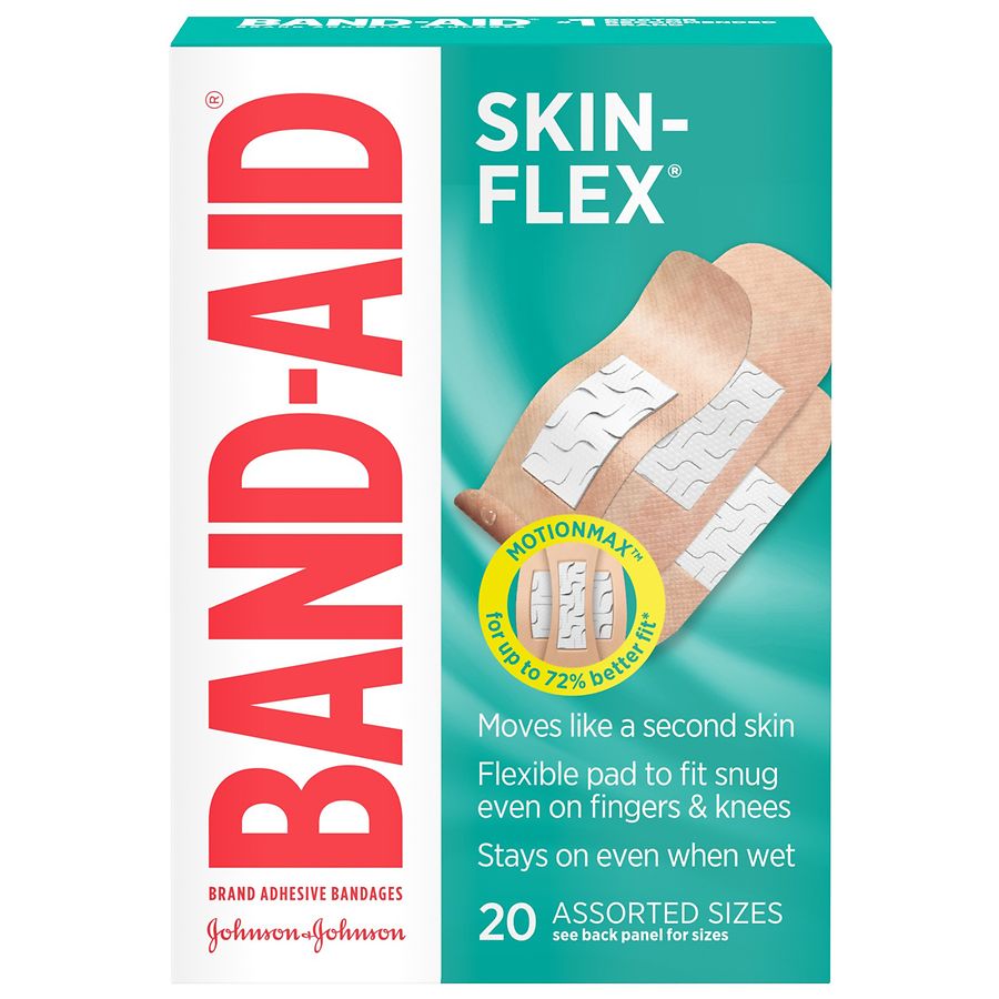 Band-Aid Skin-Flex Adhesive Bandages, Assorted Sizes