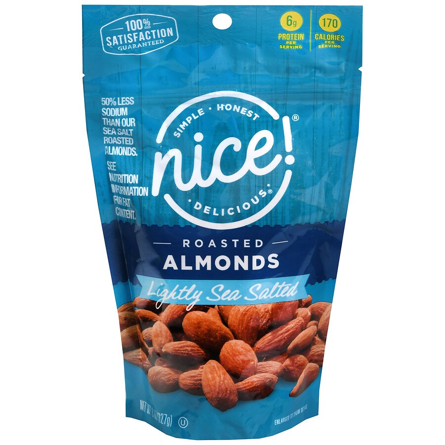  Nice! Roasted Almonds Lightly Sea Salted 