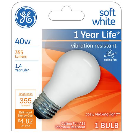 GE 40w Incandescent Indoor Decorative Globe Light Bulbs Soft White