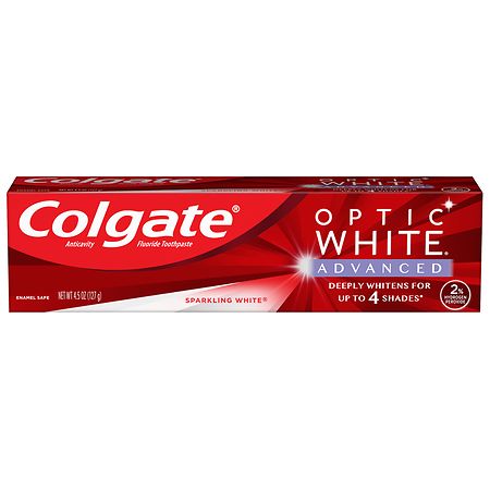 colgate optic white advanced teeth whitening