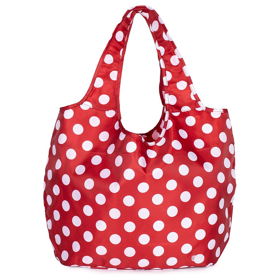 Lug Eco Shoppers, Crimson Large Dot