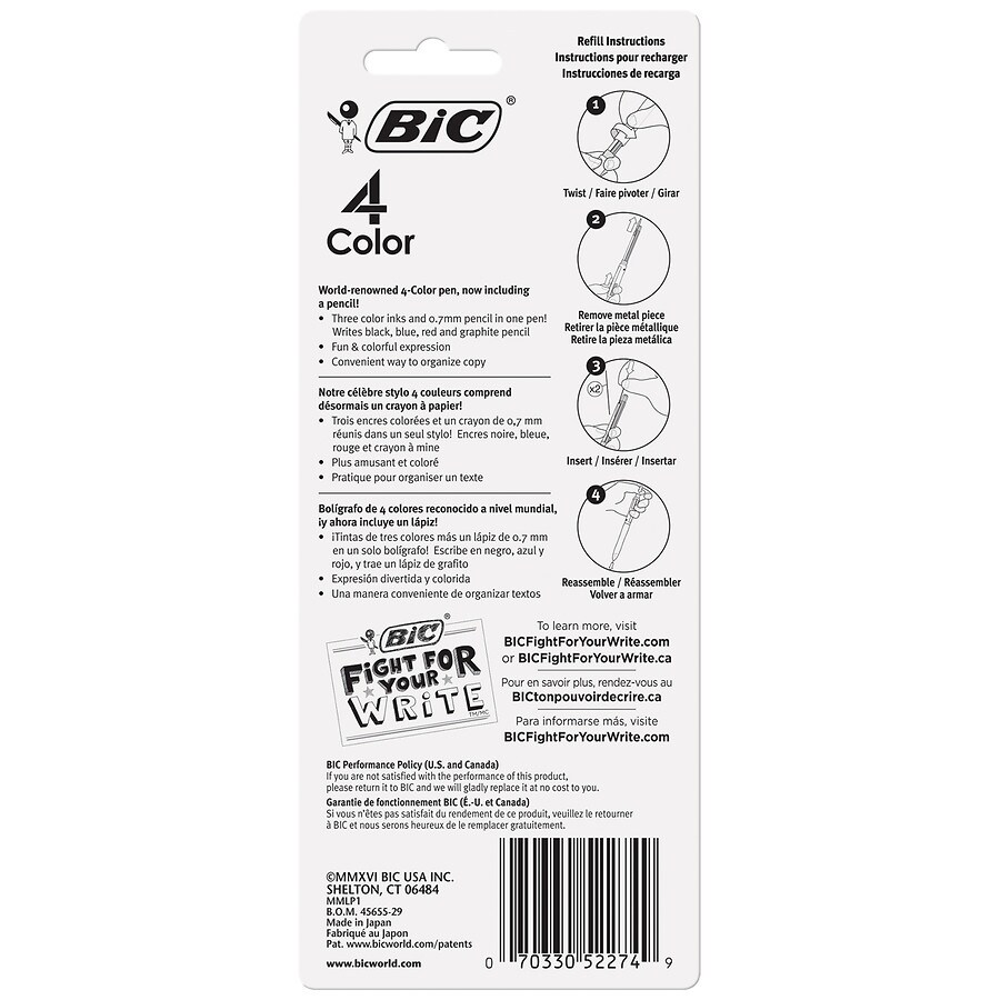 Bic Ballpoint Pen Multicolor Walgreens