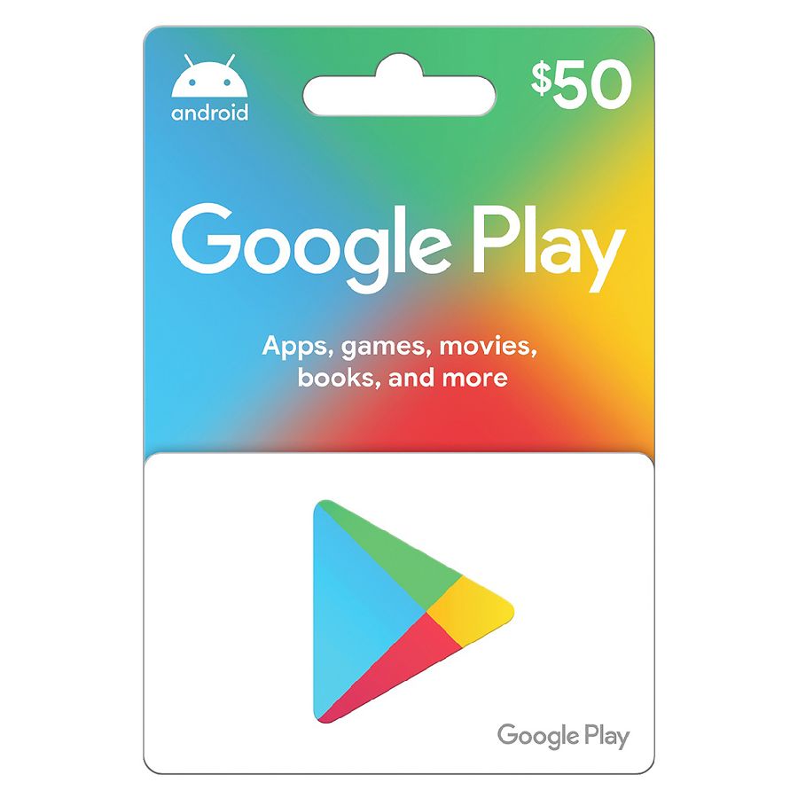 Google Play Gift Card 50 Walgreens