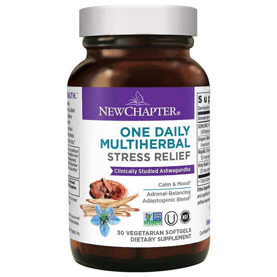  New Chapter One Daily Multi-Herbal Stress Relief 