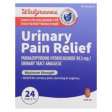 Walgreens Urinary Pain Relief Maximum Strength Walgreens