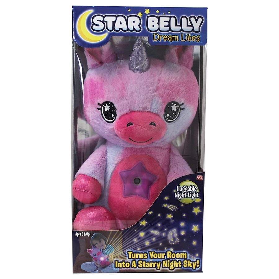 Pink And Purple for sale online Onte SBPU-MC4 Star Belly Dream Lites Stuffed Unicorn 