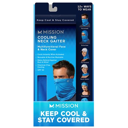 Mission - Cooling Neck Gaiter - Cobalt Blue