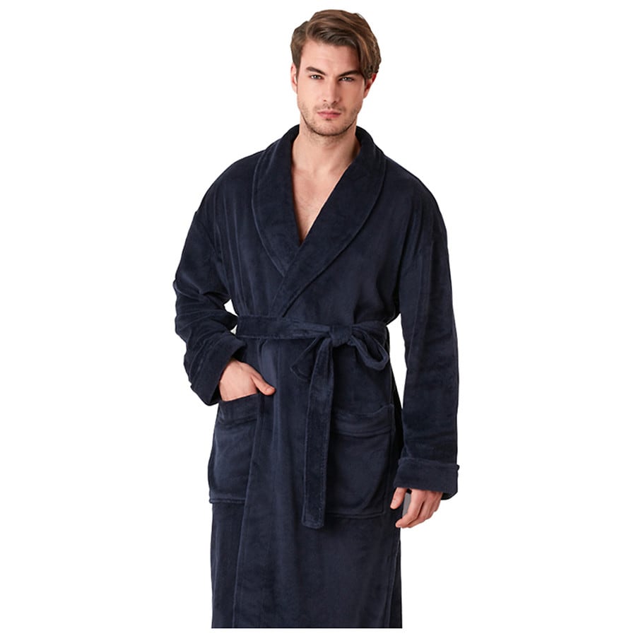 Dashing Men's Bath Robe Navy