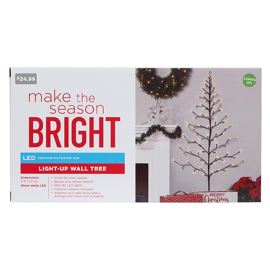 Festive Voice LED Light Wall Tree