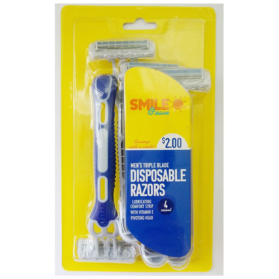 Smile & Save Triple Blade Men's Razor