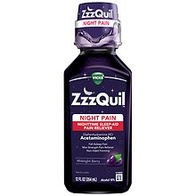 ZzzQuil Nighttime Pain Relief Sleep Aid Liquid Midnight Berry | Walgreens