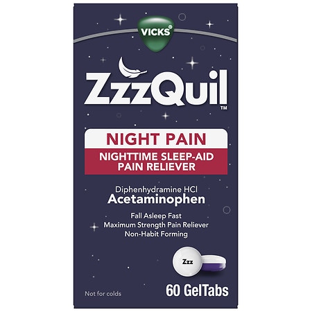 ZzzQuil Nighttime Pain Relief Sleep Aid GelTabs - 60.0 ea