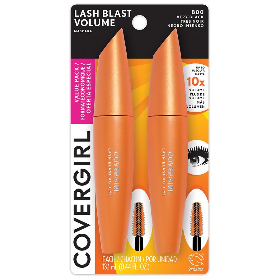 Covergirl Lash Blast Mascara Twin Value Pack Very Black 800 Walgreens