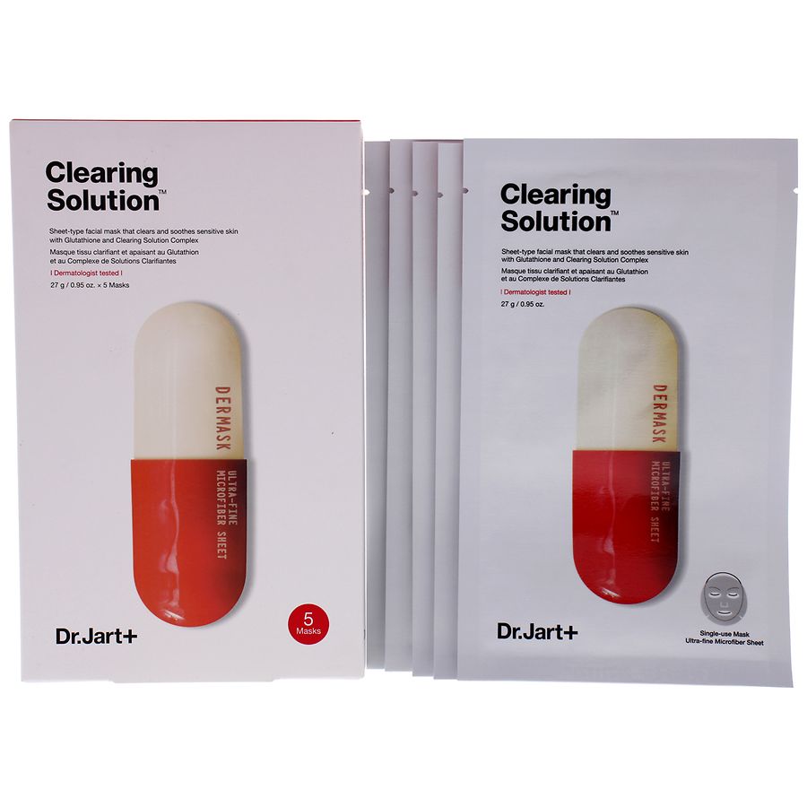 Clearing solution. Dermask Micro Jet clearing solution. Clear solution.