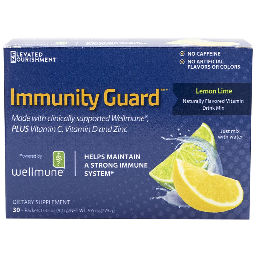 Photo 1 of Elevated Nourishment Immunity Guard Naturally Flavored Vitamin Drink Mix, Lemon Lime, 30 Packets
Best Before: July 01, 2021