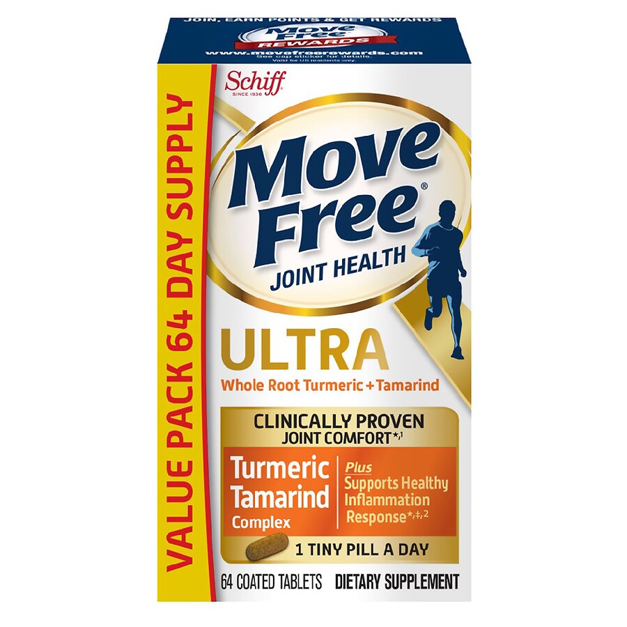  Schiff Move Free Ultra Turmeric + Tamarind Joint Support & Antioxidants 