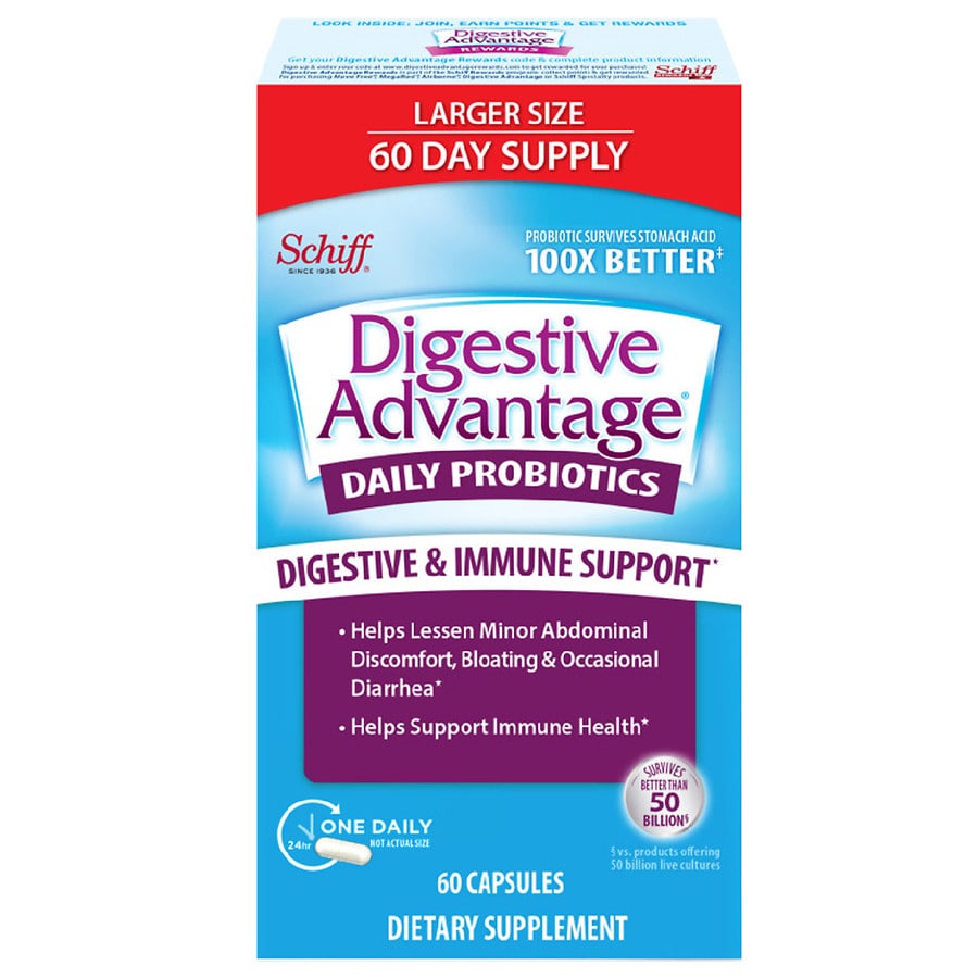  Digestive Advantage Daily Probiotic Capsules 