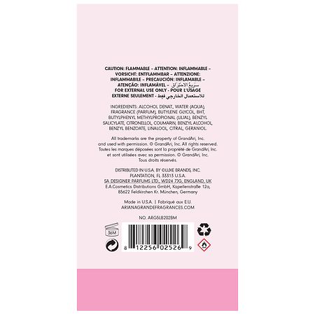 Thank U Next By Ariana Grande Body Mist Floral Walgreens