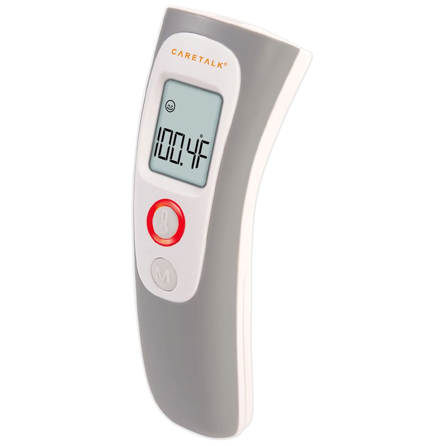 Office & Cafe Small Size White Ear Thermometer Forehead & Wrist Non-Touch Indoor Outdoor Professional Temperature Measurement with Memory Function for Home 