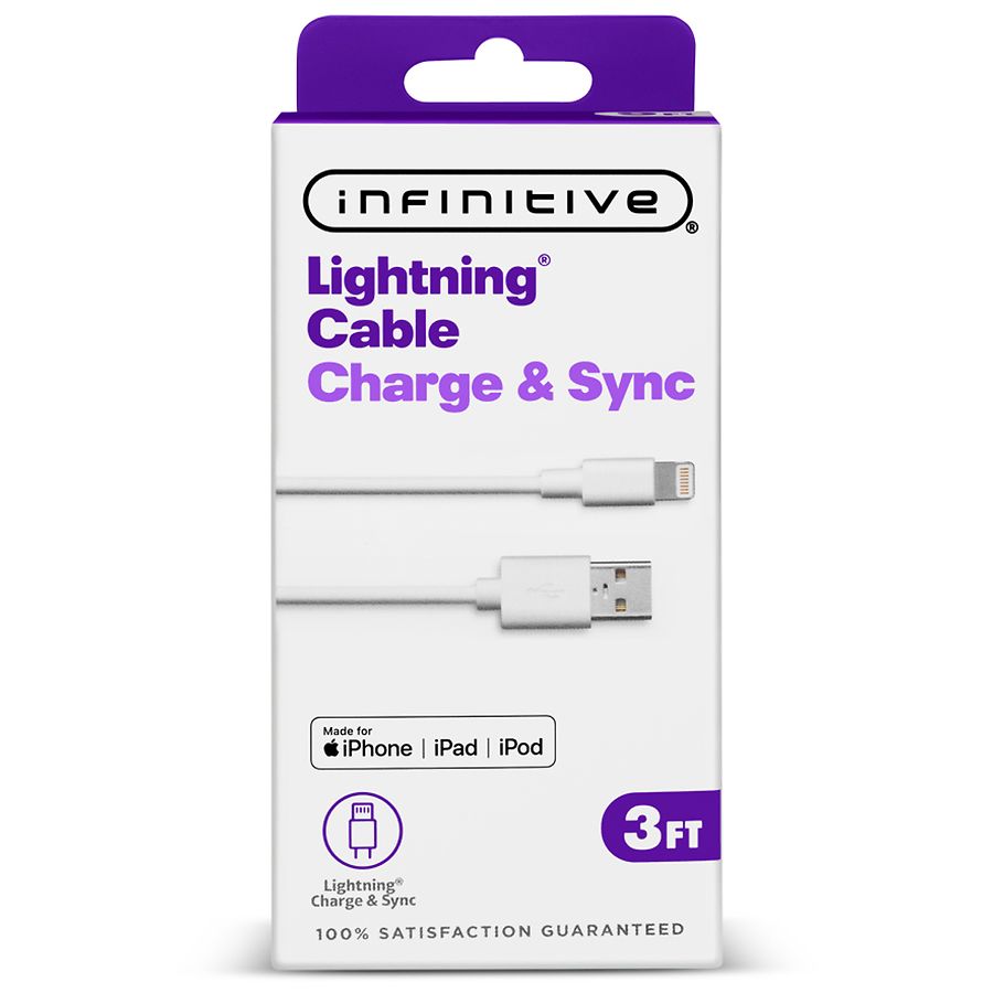 Lightning to USB C Sync/Charging Cable Apple iPhone iPad 3ft
