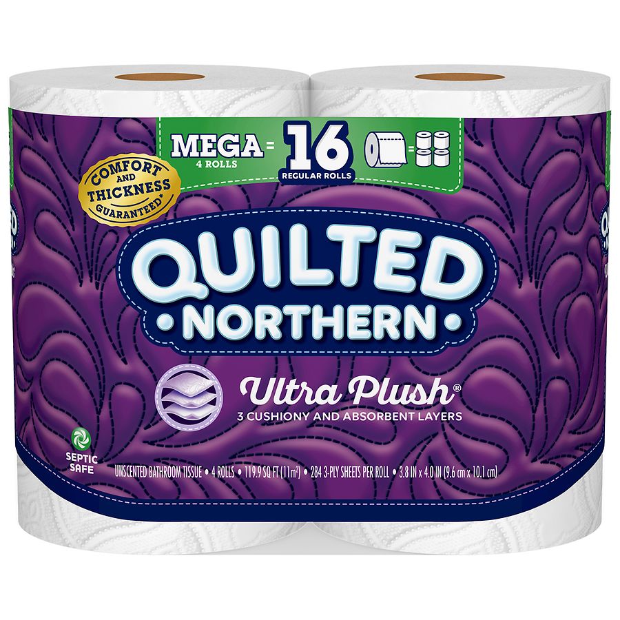 Quilted Northern Ultra Plush Bathroom Tissue Mega Rolls