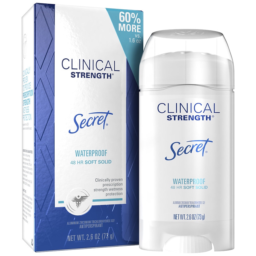  Secret Clinical Strength Soft Solid Antiperspirant and Deodorant Waterproof 