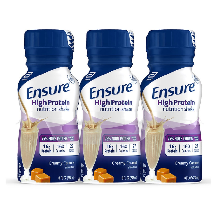 Ensure High Protein Nutrition Shake Ready-To-Drink Bottles