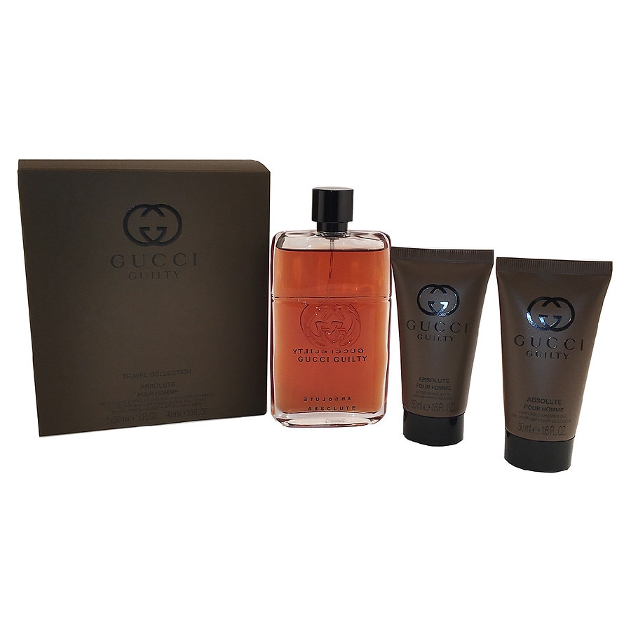  Gucci Guilty Absolute Gift Set - Eau de Parfum, Shower Gel, Aftershave 