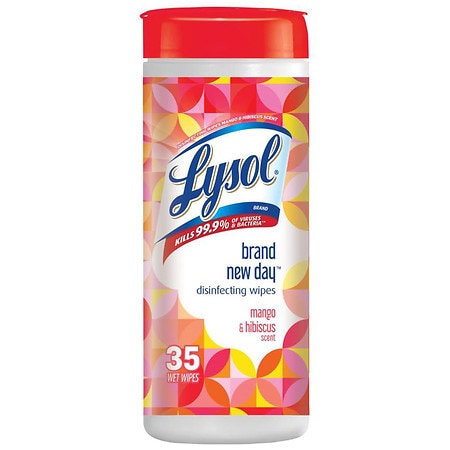 UPC 019200986588 product image for Lysol Brand New Day Disinfecting Wipes Mango & Hibiscus - 35.0 ea | upcitemdb.com