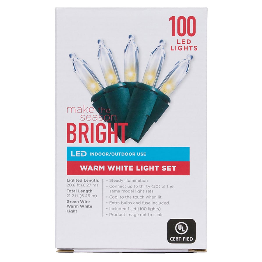 Festive Voice Warm White Light Set 100 Count