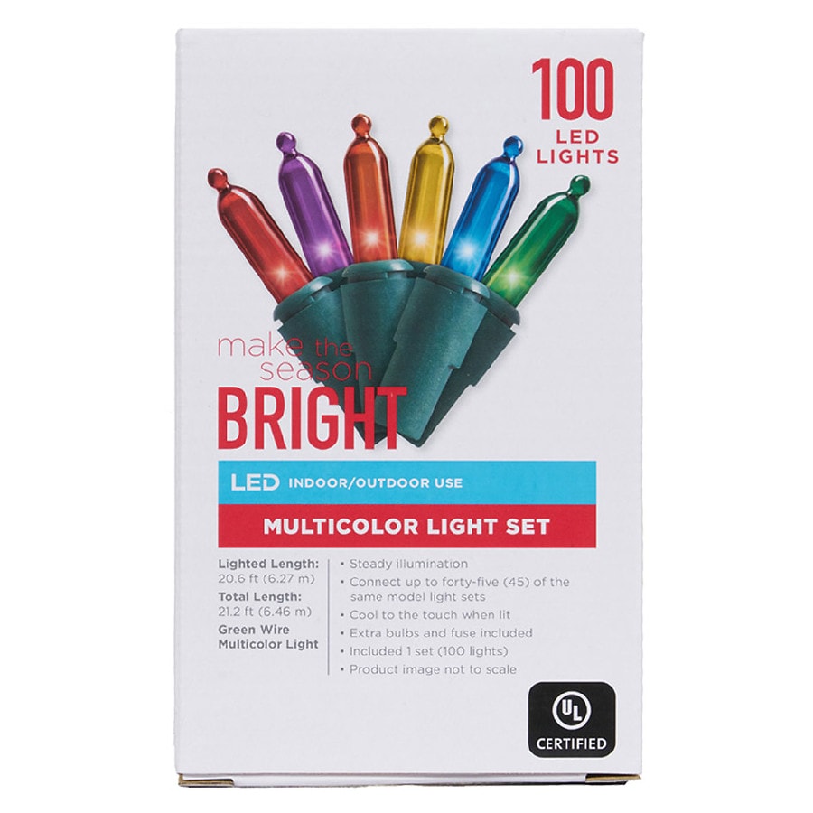 Festive Voice Multicolor Light Set 100 Count