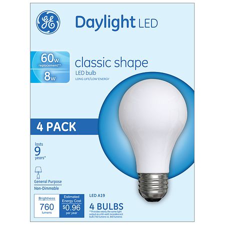 ge 60 watt led daylight bulbs