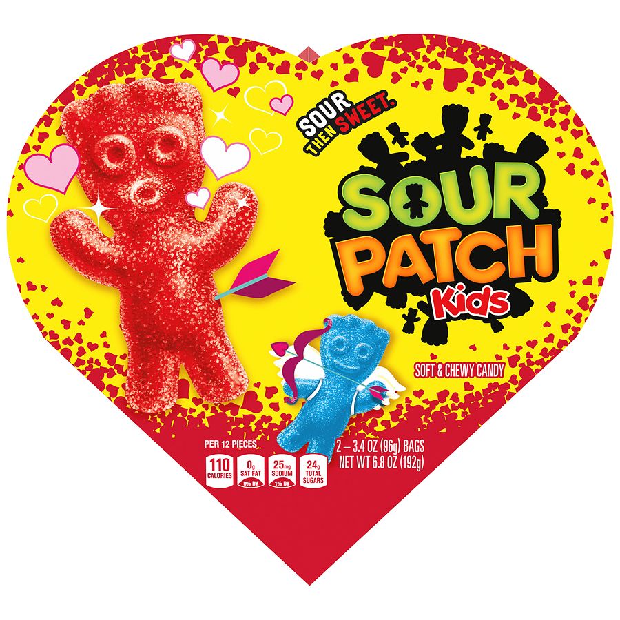 Sour Patch Kids Valentines Heart
