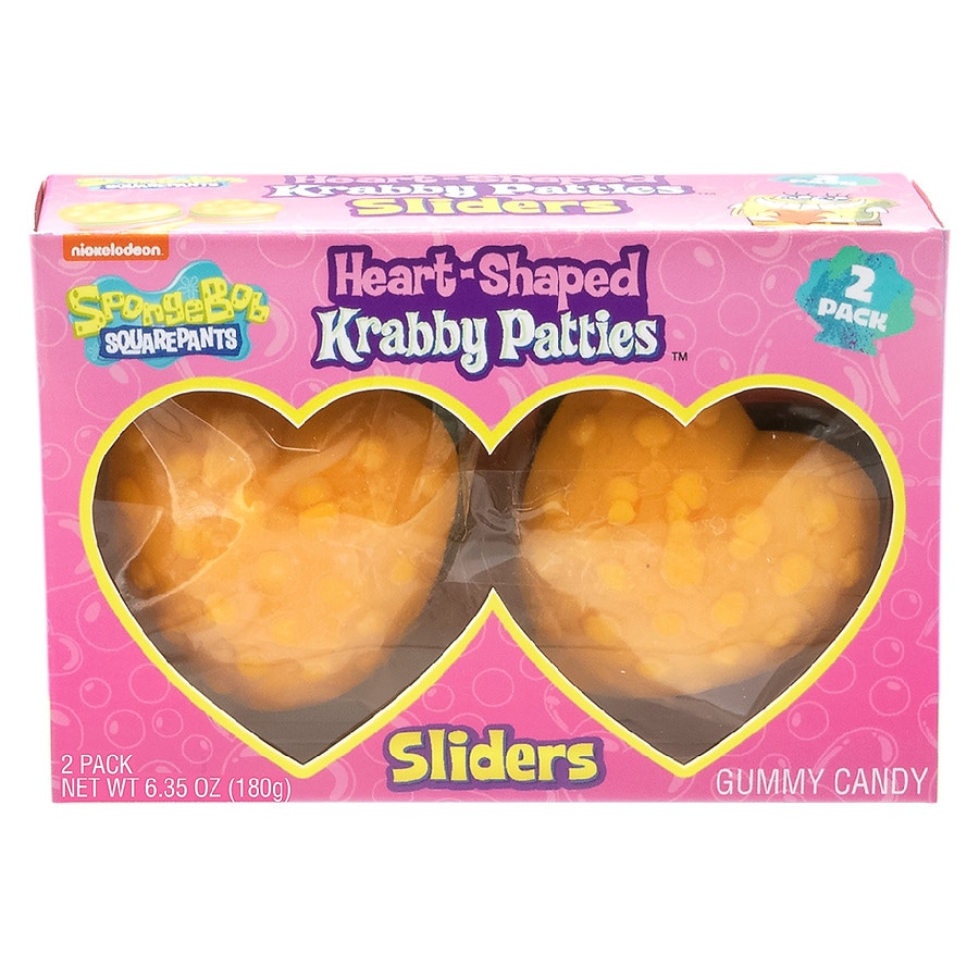 SpongeBob Krabby Patty Heart Shaped Sliders