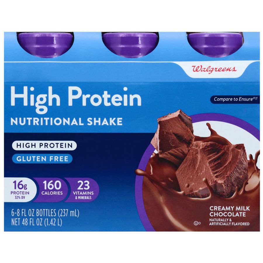  Walgreens High Protein Nutritional Shake Creamy Milk Chocolate 