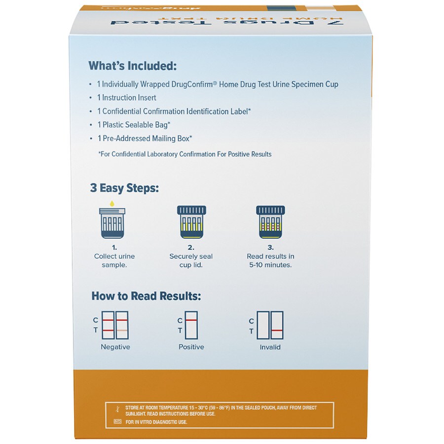 Drugconfirm 7 Drugs Home Drug Test Walgreens