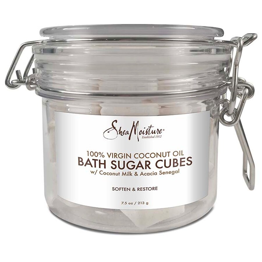  SheaMoisture Bath Sugar Cubes Bath Soak Body Wash for Dry Skin 100% Coconut Oil 