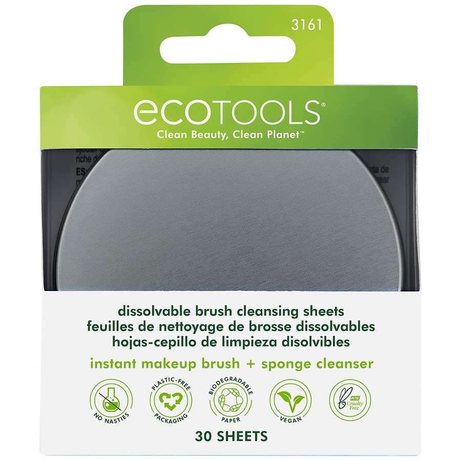 EcoTools Dissolving Brush Cleansing Sheets, 30 Sheet Count