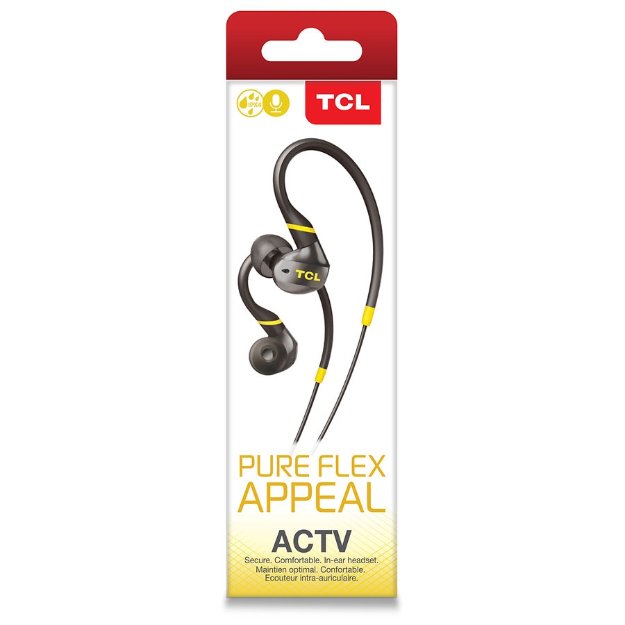  TCL Pure Flex Headphones In-Ear Earbuds Black 