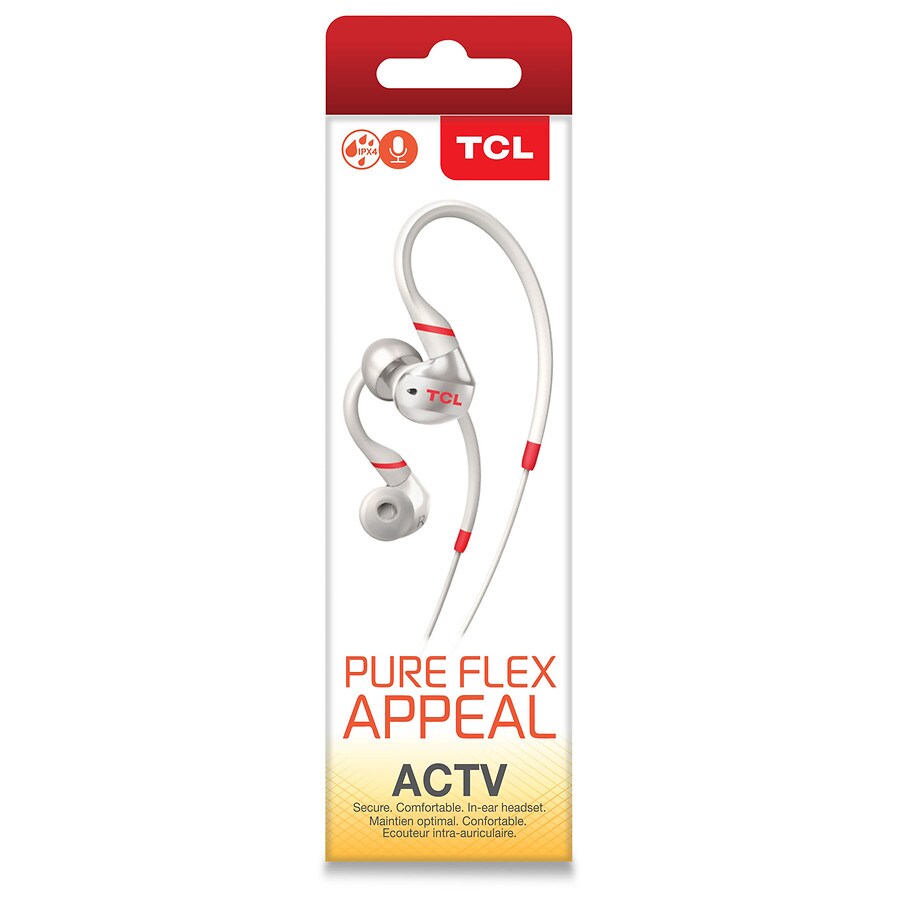  TCL Pure Flex Headphones In-Ear Earbuds White 