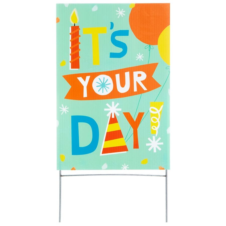 Hallmark Birthday Yard Card, It's Your Day