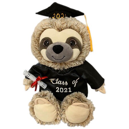 graduation sloth plush