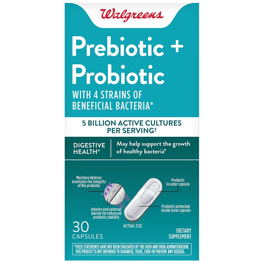 Walgreens Prebiotic + Probiotic 5 Billion