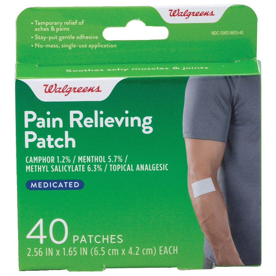  Walgreens Medicated Pain Relieving Patches 